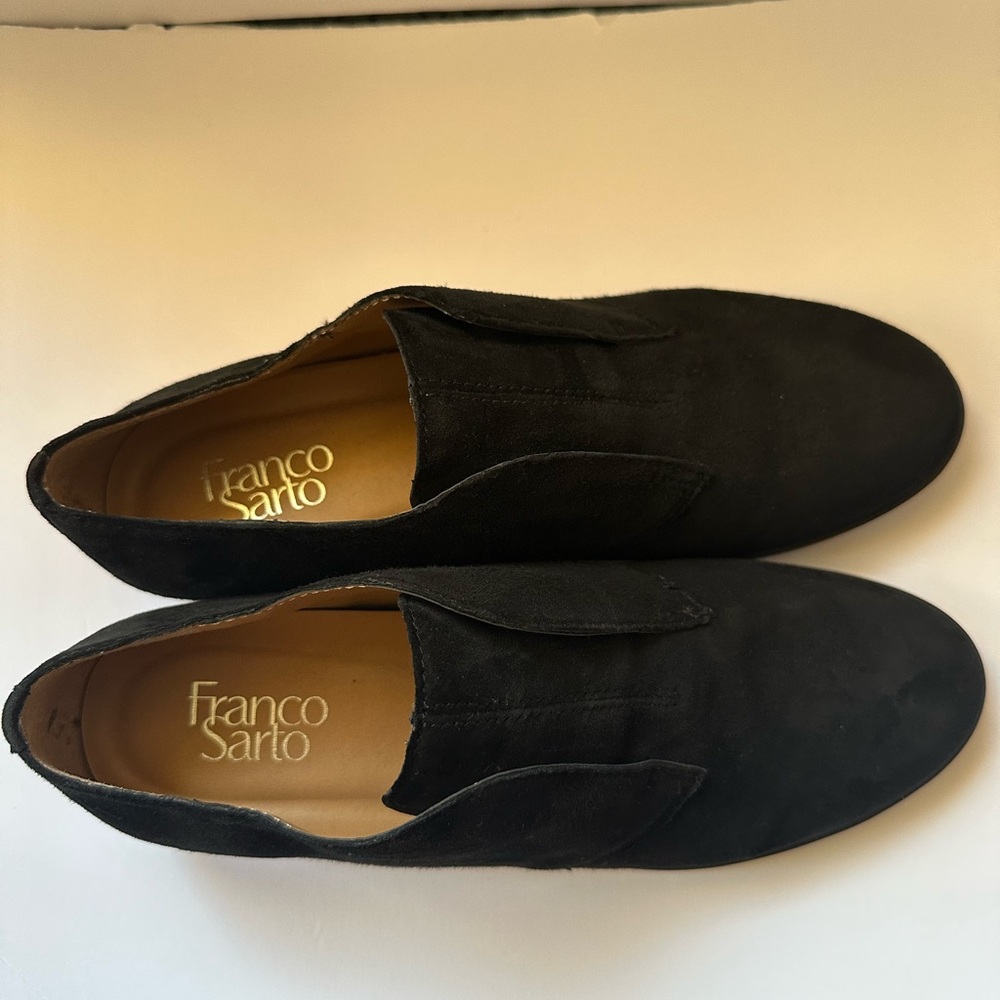 Franco Sarto Woman’s Dark Suede Loafers